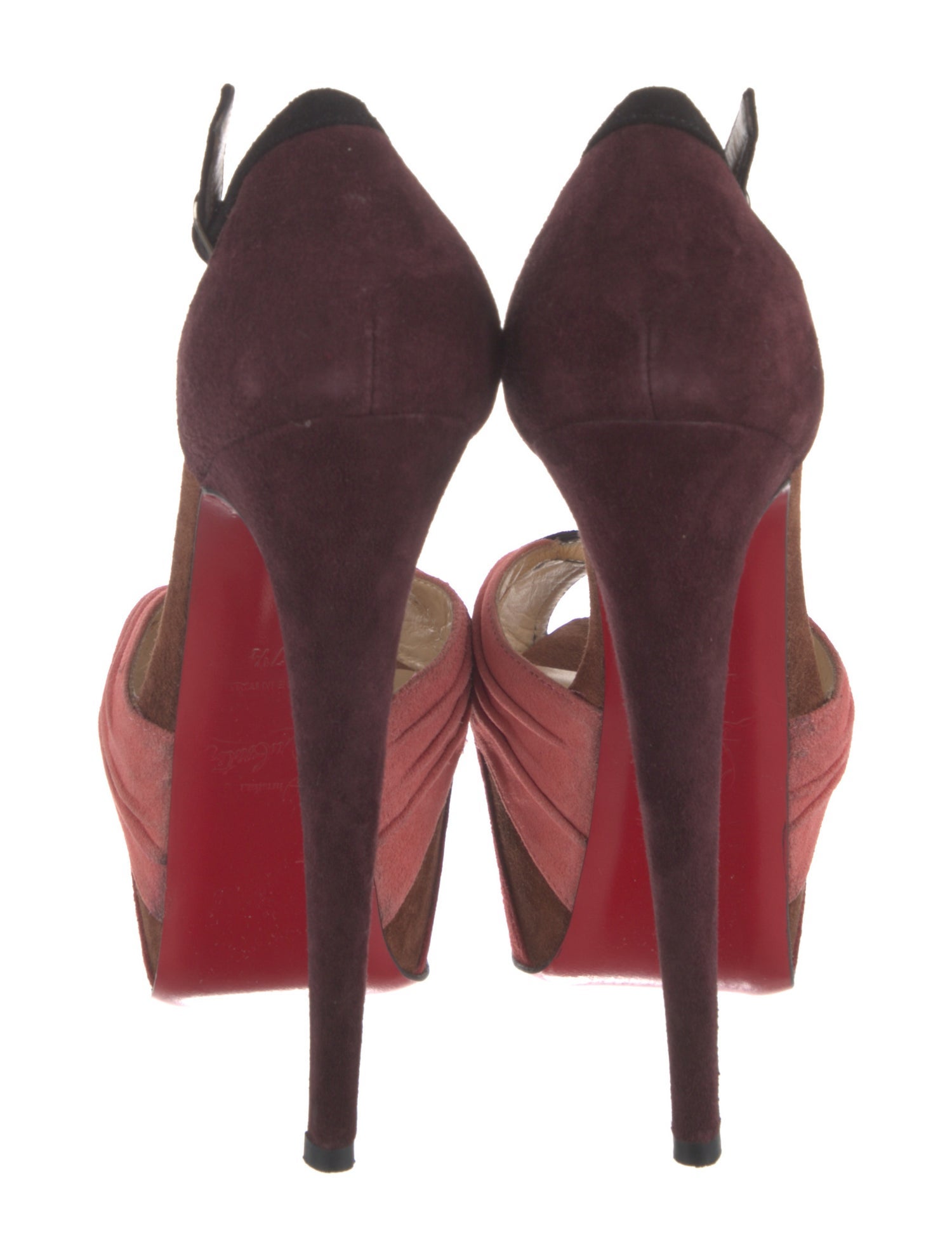 Christian Louboutin Dicinoche 160 Suede T-Strap Pumps